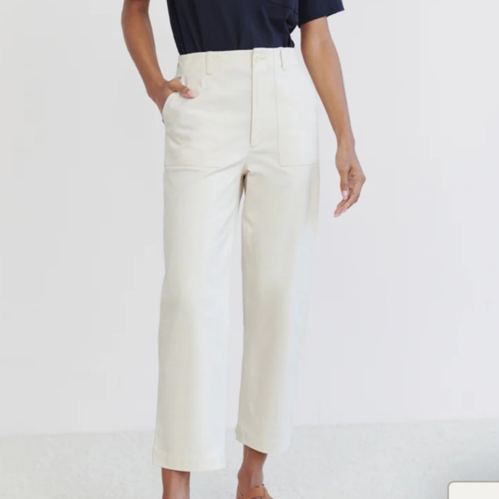 Jenni Kayne Cream Ecru Ranger Pant